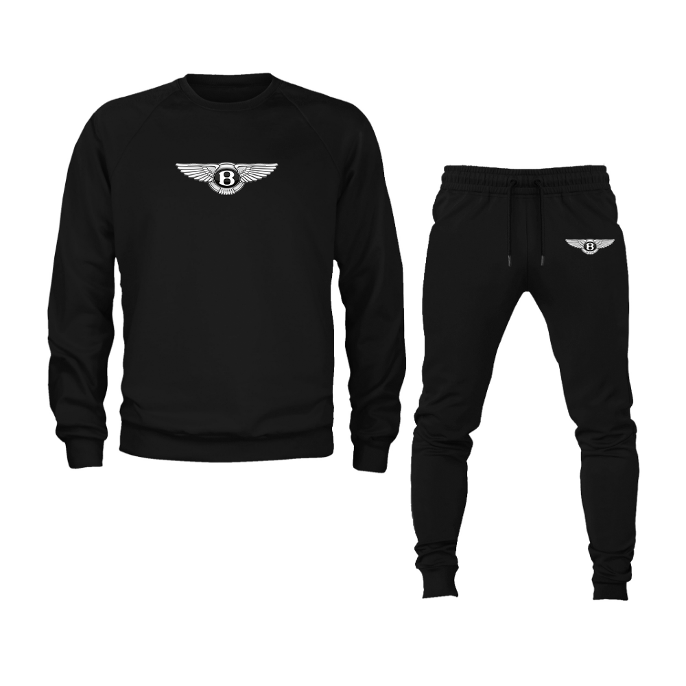 Men’s Bentley Motorsports Car Crewneck Sweatshirt Joggers Suit