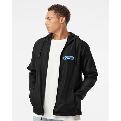 Men’s Ford Car - Independent Trading Co. - Lightweight Windbreaker Full-Zip Jacket - EXP54LWZ