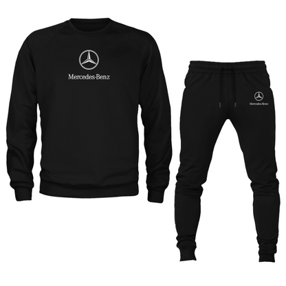 Men’s Mercedes-Benz Luxury Car Crewneck Sweatshirt Joggers Suit