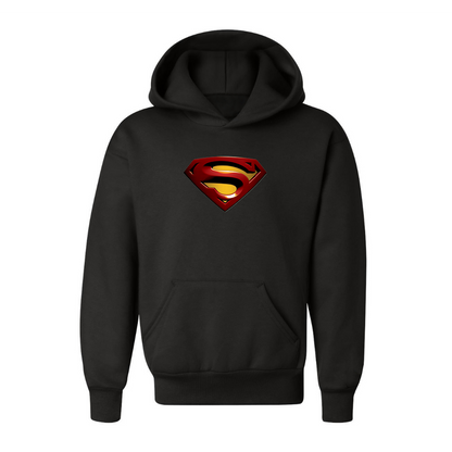 Youth Kids Superman Superhero Pullover Hoodie