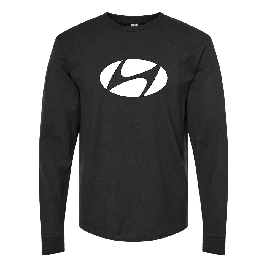 Youth Kids Hyundai New Logo Car Long Sleeve T-Shirt