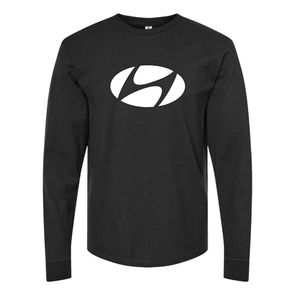 Youth Kids Hyundai New Logo Car Long Sleeve T-Shirt