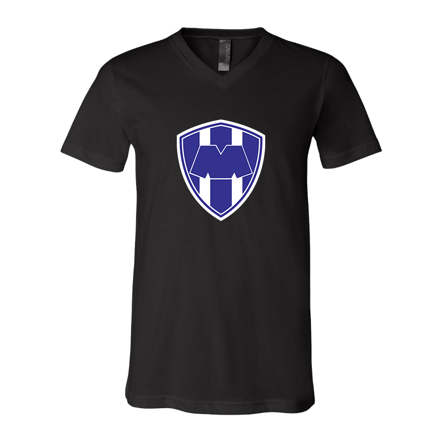 Men’s  Monterrey FC  - BELLA + CANVAS - Jersey V-Neck Tee - 3005