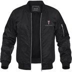 Men’s Pontiac Car Lightweight Bomber Jacket Windbreaker Softshell Varsity Jacket Coat