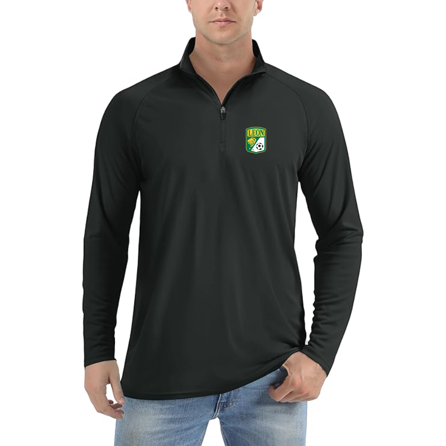 Men’s Leon FC - Lightweight Quarter-Zip Athletic Shirt – Long Sleeve Performance Wear