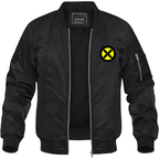 Men's X-Men Marvel Comics Superhero Lightweight Bomber Jacket Windbreaker Softshell Varsity Jacket Coat
