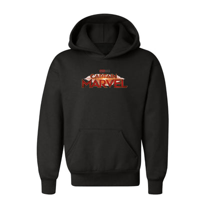 Youth Kids Captain Marvel Superhero  Pullover Hoodie