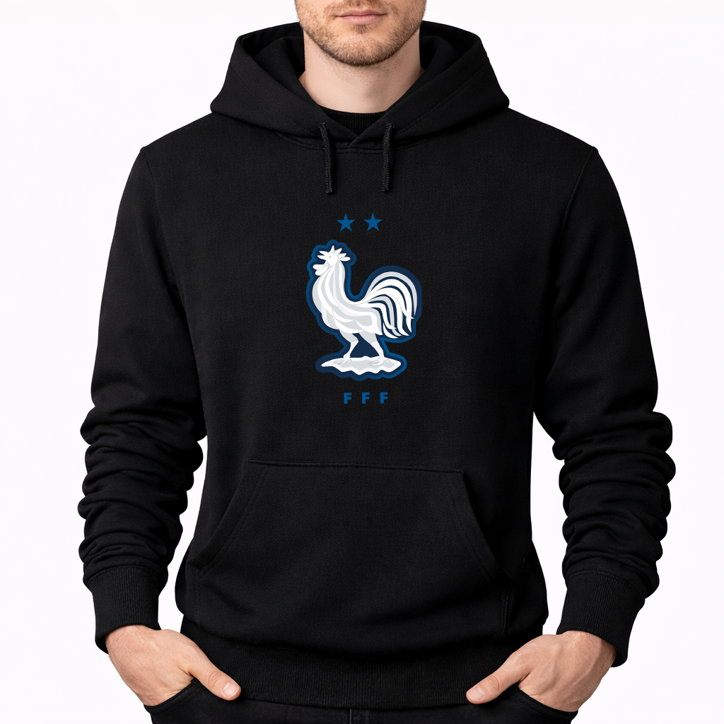 Men's France National Soccer Team Pullover Hoodie