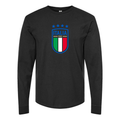 Youth Kids Italy National Soccer Long Sleeve T-Shirt