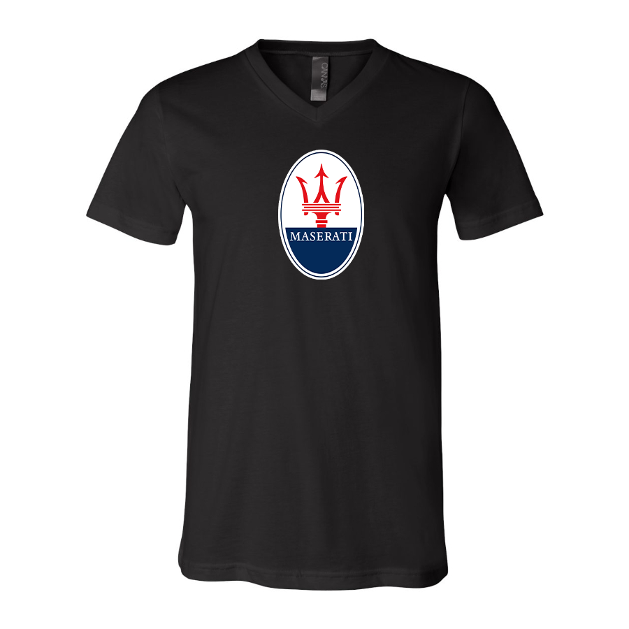 Men’s Maserati Car - BELLA + CANVAS - Jersey V-Neck Tee - 3005