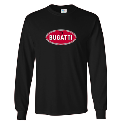 Men’s Bugatti Car Long Sleeve T-Shirt