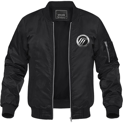 Men’s Mercury Car Lightweight Bomber Jacket Windbreaker Softshell Varsity Jacket Coat