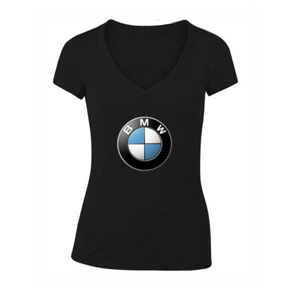 Women's BMW Motorsports Car V-Neck T-Shirt