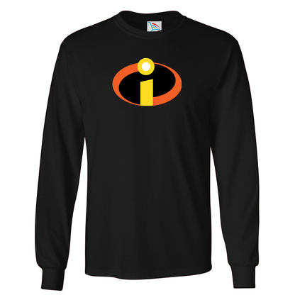 Youth Kids The Incredibles Cartoon Long Sleeve T-Shirt
