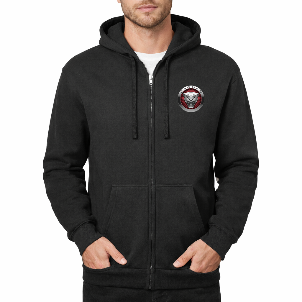Men's Jaguar Motorsport Car Zipper Hoodie