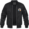 Men's Goku Fire Dragon Ball Z Cartoon Lightweight Bomber Jacket Windbreaker Softshell Varsity Jacket Coat