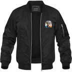 Men's Goku Fire Dragon Ball Z Cartoon Lightweight Bomber Jacket Windbreaker Softshell Varsity Jacket Coat