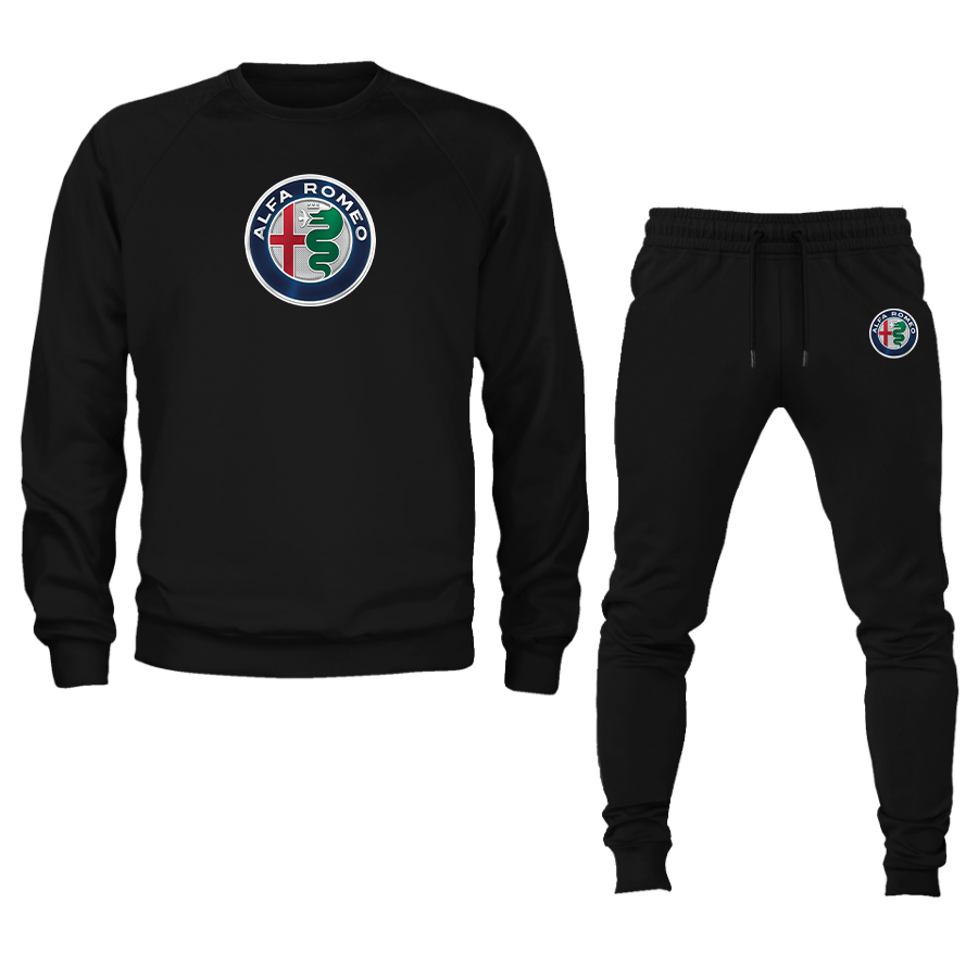 Men's Alfa Romeo Car Crewneck Sweatshirt Joggers Suit