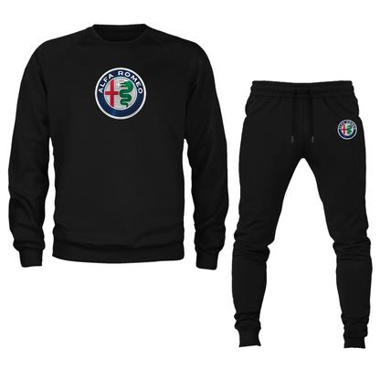 Men's Alfa Romeo Car Crewneck Sweatshirt Joggers Suit