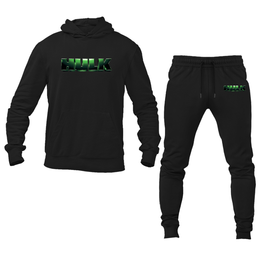 Men's The Hulk Marvel Superhero Hoodie Joggers Set