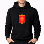 Men's Spain Red Logo National Soccer Team Pullover Hoodie