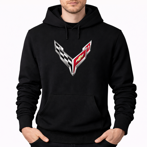 Men's  Chevrolet Corvette Car Pullover Hoodie