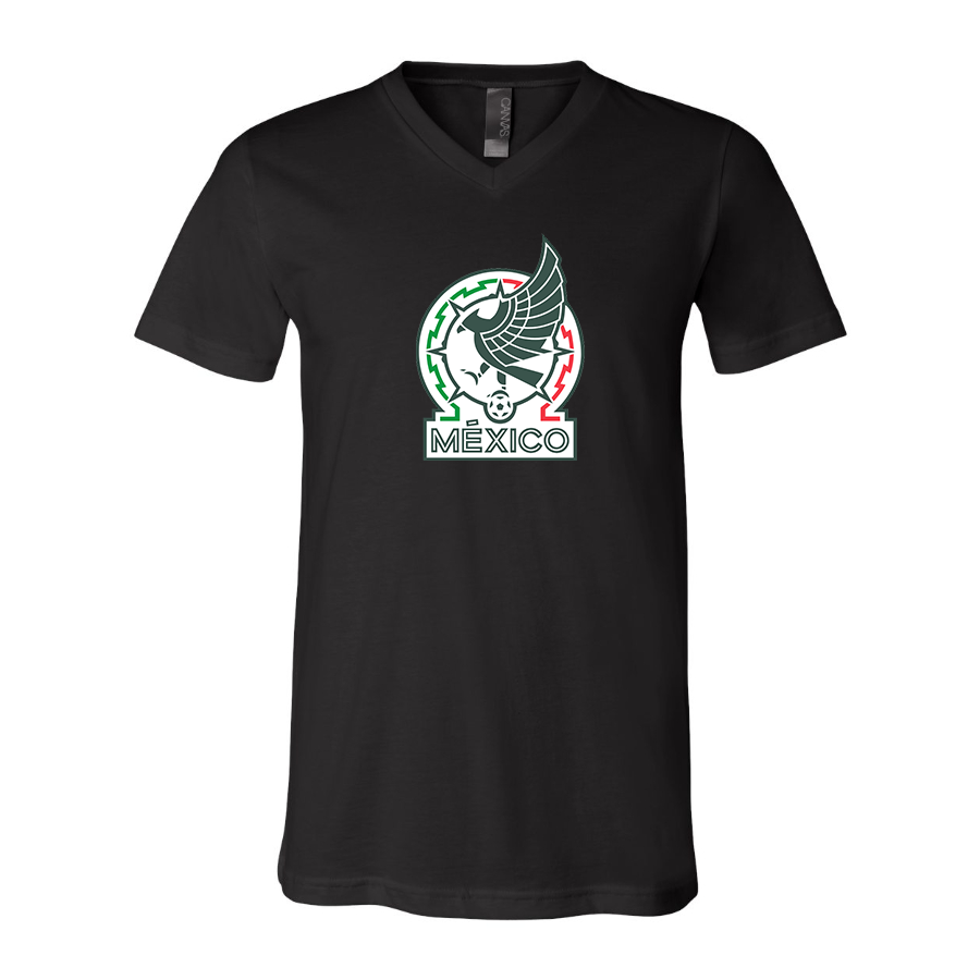 Men’s  Mexico Soccer  - BELLA + CANVAS - Jersey V-Neck Tee - 3005