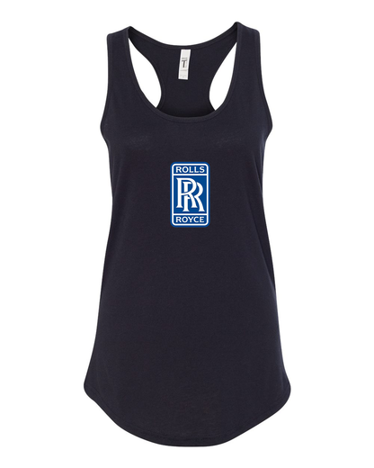 Women's Rolls Royce Motorsport Car Racerback Tank Top