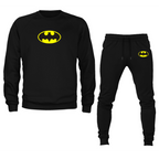 Men's DC Comics Batman Superhero Crewneck Sweatshirt Joggers Suit