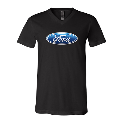 Men’s Ford Car - BELLA + CANVAS - Jersey V-Neck Tee - 3005