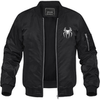 Men's Spiderman Marvel Avengers Superhero Lightweight Bomber Jacket Windbreaker Softshell Varsity Jacket Coat