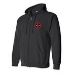 Men's Deadpool Marvel Superhero Zipper Hoodie