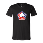 Men’s  Lille Olympique FC - BELLA + CANVAS - Jersey V-Neck Tee - 3005