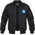 Men's Napoli FC Lightweight Bomber Jacket Windbreaker Softshell Varsity Jacket Coat
