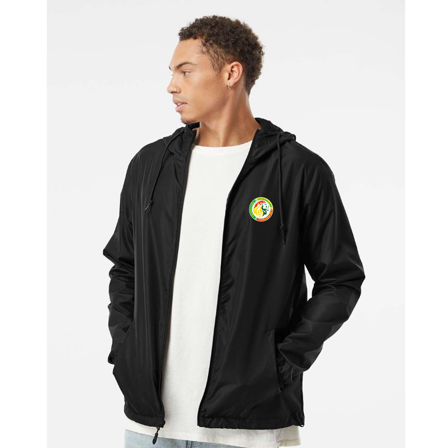 Men’s  Senegal National Soccer Team copy  - Independent Trading Co. - Lightweight Windbreaker Full-Zip Jacket - EXP54LWZ