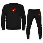 Men's Superman Superhero Crewneck Sweatshirt Joggers Suit