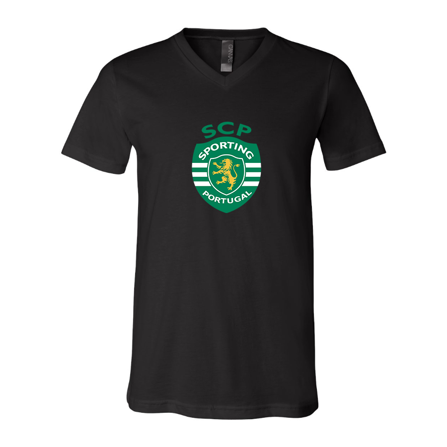 Men’s Sporting CP FC  - BELLA + CANVAS - Jersey V-Neck Tee - 3005