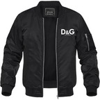 Men's Dolce and Gabbana Lightweight Bomber Jacket Windbreaker Softshell Varsity Jacket Coat