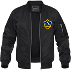 Men's LA Galaxy FC Lightweight Bomber Jacket Windbreaker Softshell Varsity Jacket Coat
