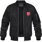Men's Arsenal Soccer Lightweight Bomber Jacket Windbreaker Softshell Varsity Jacket Coat