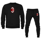 Men’s AC Milan Soccer Logo Crewneck Sweatshirt Joggers Suit