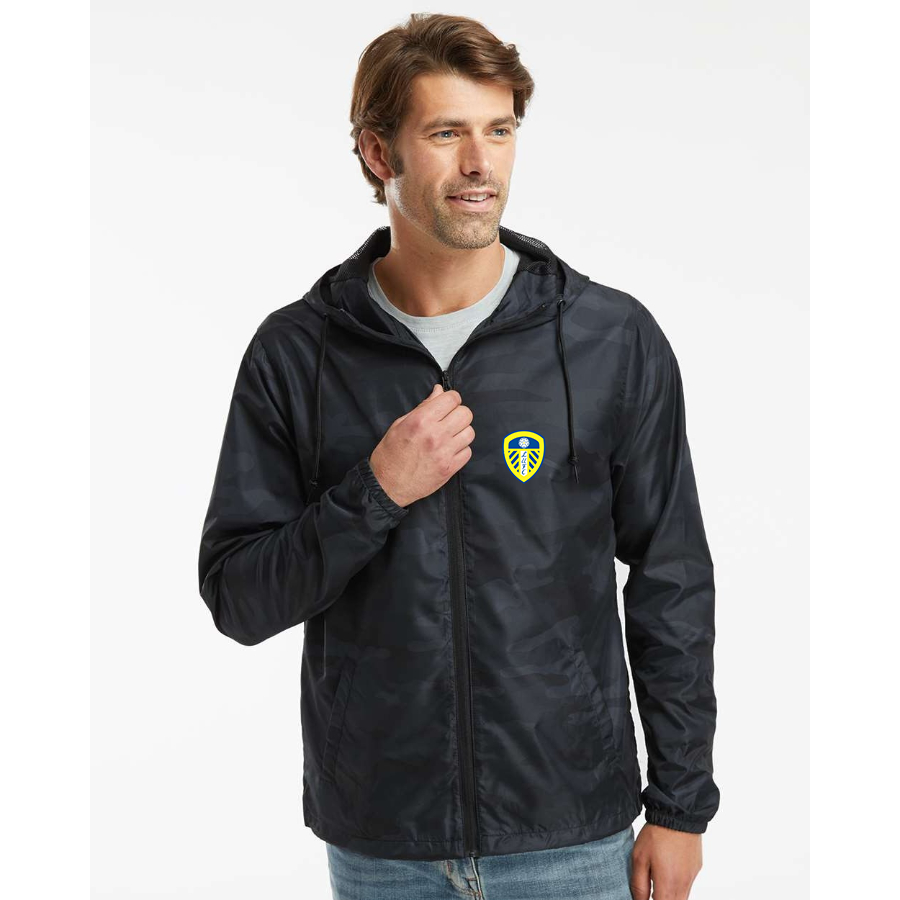 Men’s Leeds United Football Club- Independent Trading Co. - Lightweight Windbreaker Full-Zip Jacket - EXP54LWZ