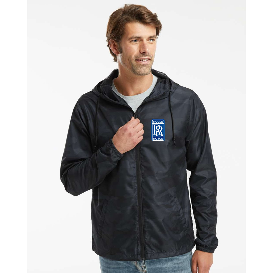 Men’s Rolls Royce Car - Independent Trading Co. - Lightweight Windbreaker Full-Zip Jacket - EXP54LWZ