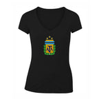 Women's Argentina National Soccer Team V-Neck T-Shirt