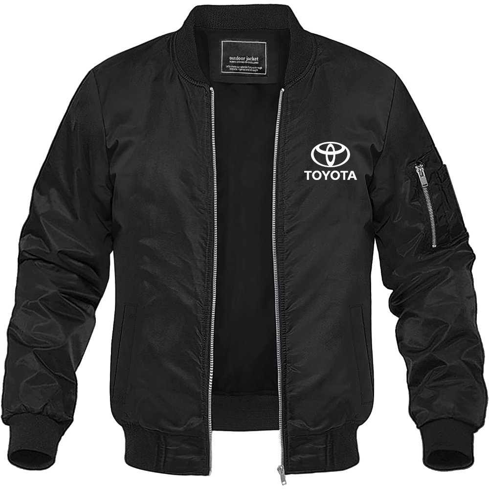 Men’s Toyota Motorsport Car Lightweight Bomber Jacket Windbreaker Softshell Varsity Jacket Coat