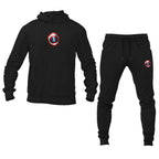 Men's Captain America Superhero Logo Hoodie Joggers Set