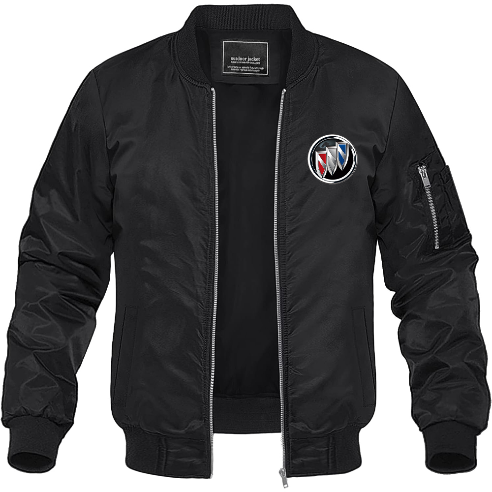 Men’s Buick Motorsports Car Lightweight Bomber Jacket Windbreaker Softshell Varsity Jacket Coat