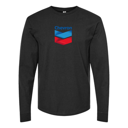 Men's Chevron Gas Station  Long Sleeve T-Shirt