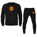 Men’s Manchester United Soccer Soccer Logo Crewneck Sweatshirt Joggers Suit