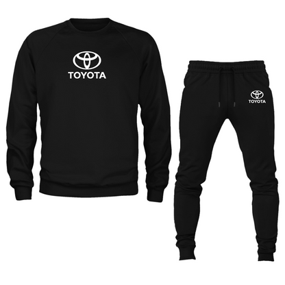 Men’s Toyota Motorsport Car Crewneck Sweatshirt Joggers Suit